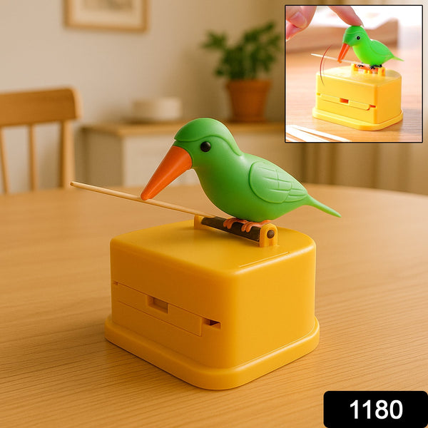 Portable Automatic Bird Toothpick Storage Box