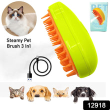 3-in-1 Cat Steamy Brush โ Self-Cleaning Pet Grooming & Hair Removal Comb
