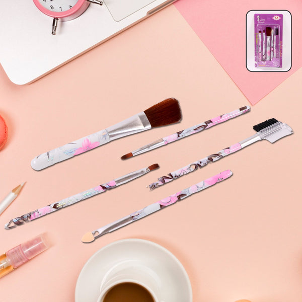 Floral Cosmetic Brush Set