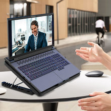 Laptop Cooler Cooling Pad With 2 Quiet Led Fans Dual Usb Ports Portable Ultra Slim Usb Powered 7 Heights Adjustable Laptop Stand For Gaming Laptop