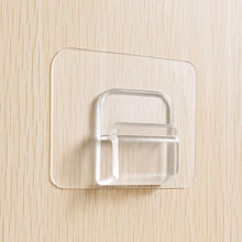 Cute Cartoon Print Transparent Wall Hook With Self-adhesive Back (1 Pc)