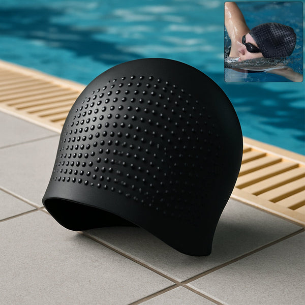 Premium Silicone Waterproof Swimming Cap (1 Pc)