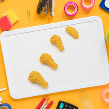 Cute Chicken Wing & Leg Erasers for Kids & Students (8 Pc Set)