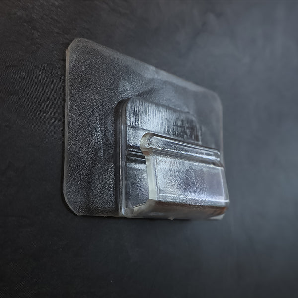 Cute Cartoon Print Transparent Wall Hook With Self-adhesive Back (1 Pc)