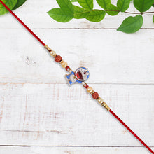 Cute Doraemon Kids Rakhi With Rudraksha  Pearl Beads