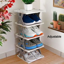 9098  Smart Shoe Rack With 8 Layer Shoes Stand Multifunctional Entryway Foldable  Collapsible Door Shoe Rack Free Standing Heavy Duty Plastic Shoe Shelf Storage Organizer Narrow Footwear Home