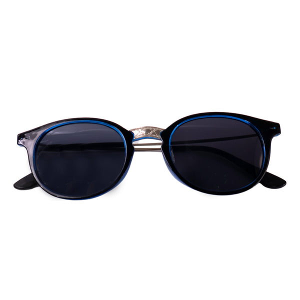 Blue Uv Protected Round Sunglasses Classic Sunglasses For Men  Women Lightweight