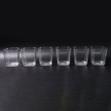 6pc Transparent Diamond Medium Serving Glass Set Glass Set For Water Juice Etc