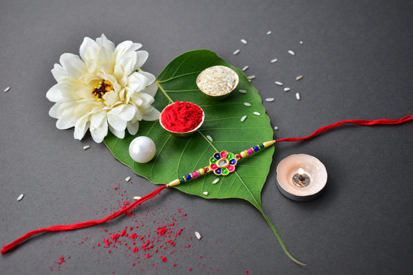Colored Flower Rakhi 262